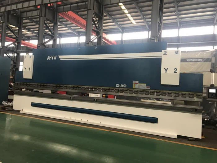 China AHYW Yawei 9m large PBH PBC CNC Press brake 4 axis manufacture supplier
