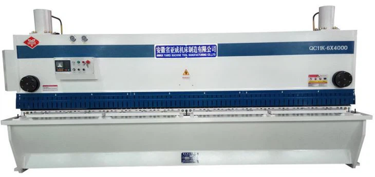 AHYW Yawei QC11K 6mm 4m metal guillotine shears Estun E21S